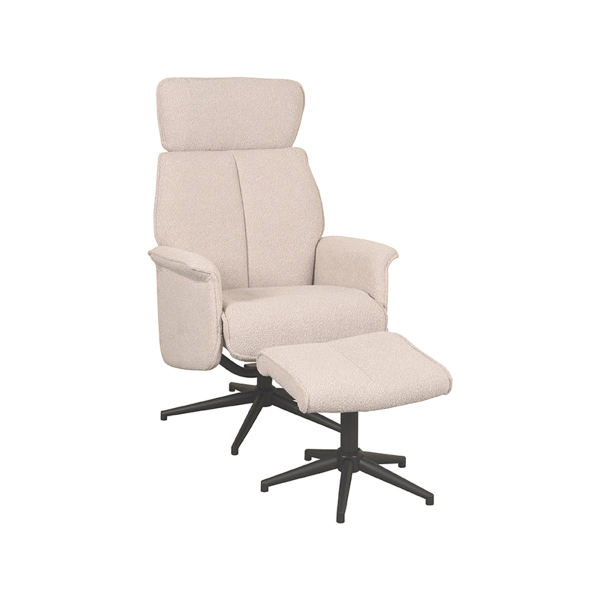 LABEL51 Fauteuil Verdal – Luxe Comfort met Hocker – Stijlvol Ontwerp